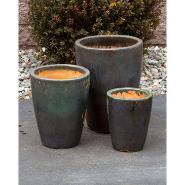 Tivoli FNT40012 Ceramic Triple Vase Complete Fountain Kit Vase Fountain Blue Thumb